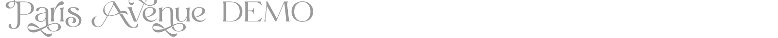 Paris Avenue font preview